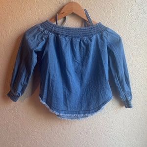 Girls Denim KidPik Long-Sleeve Top